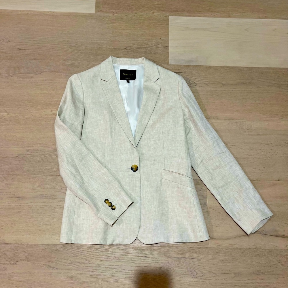 Massimo Dutti linen Blaser